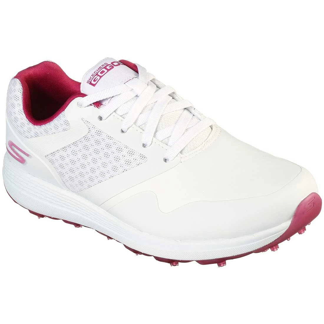 Skechers Women's GO GOLF Max Golf Shoes White/Purple 5 Skechers Women's GO GOLF Max Golf Shoes White/Purple - Image 3