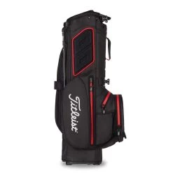 Titleist 2022 Players 4 Plus StaDry Stand Bag -Golf Equipment Shop titleist 2021 players 4 plus staydry stand bag black black red back