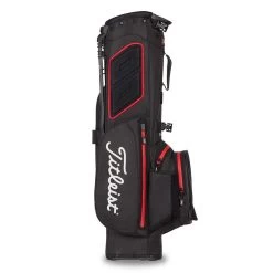 Titleist 2022 Players 4 StaDry Stand Bag -Golf Equipment Shop titleist 2021 players 4 staydry stand bag black black red back