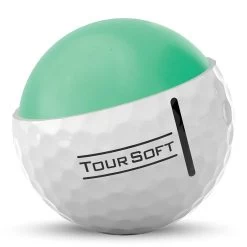 Titleist Tour Soft White Golf Balls -Golf Equipment Shop titleist 2022 tour soft white golf balls core cutaway itempicture