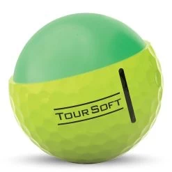 Titleist Tour Soft Yellow Personalized Golf Balls -Golf Equipment Shop titleist 2022 tour soft yellow golf balls core cutaway itempicture