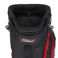Titleist Players 4 Stand Bag -Golf Equipment Shop titleist 2023 players 4 stand bag black black red top itempicture