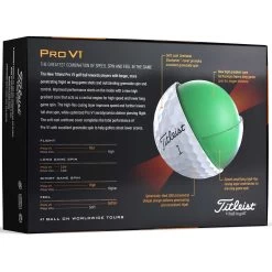 Titleist Pro V1 High Number Golf Balls -Golf Equipment Shop titleist 2023 pro v1 golf balls back itempicture