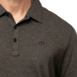 TravisMathew The Zinna Polo -Golf Equipment Shop travismathew 2023 the zinna polo black logo itempicture