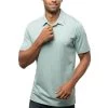 TravisMathew The Zinna Polo -Golf Equipment Shop travismathew 2023 the zinna polo heather bearl green front itempicture
