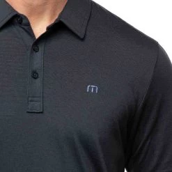 TravisMathew The Zinna Polo -Golf Equipment Shop travismathew 2023 the zinna polo vintage indigo logo itempicture