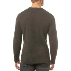 TravisMathew Cloud Waffle Crew -Golf Equipment Shop travismathew waffle cloud crew charcoal back itempicture