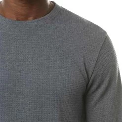 TravisMathew Cloud Waffle Crew -Golf Equipment Shop travismathew waffle cloud crew vintage indigo logo itempicture