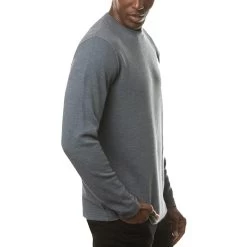 TravisMathew Cloud Waffle Crew -Golf Equipment Shop travismathew waffle cloud crew vintage indigo side itempicture